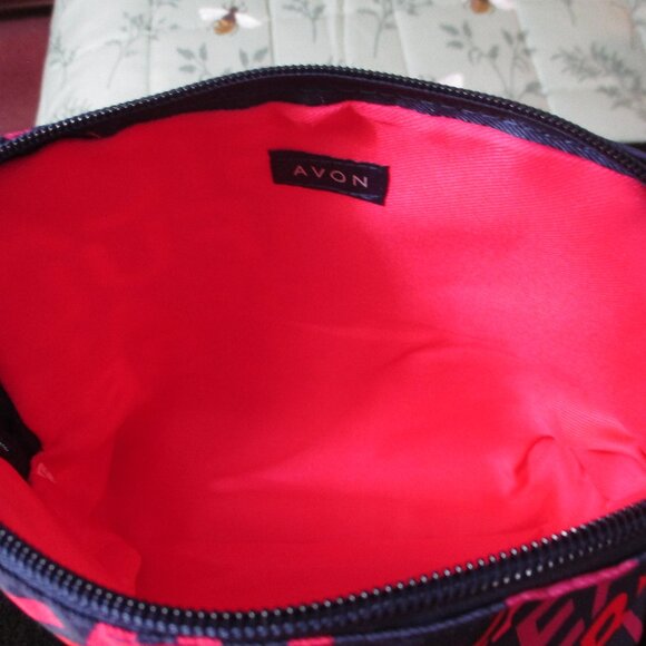 Avon Joyful Beautiful Magical Make Up Cosmetic Bag Travel Zip - Picture 2 of 2